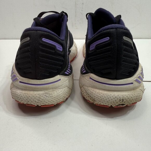 Brooks Adrenaline GTS 22 Womens Size 11 Black & Purple Running Shoes - Picture 6 of 9